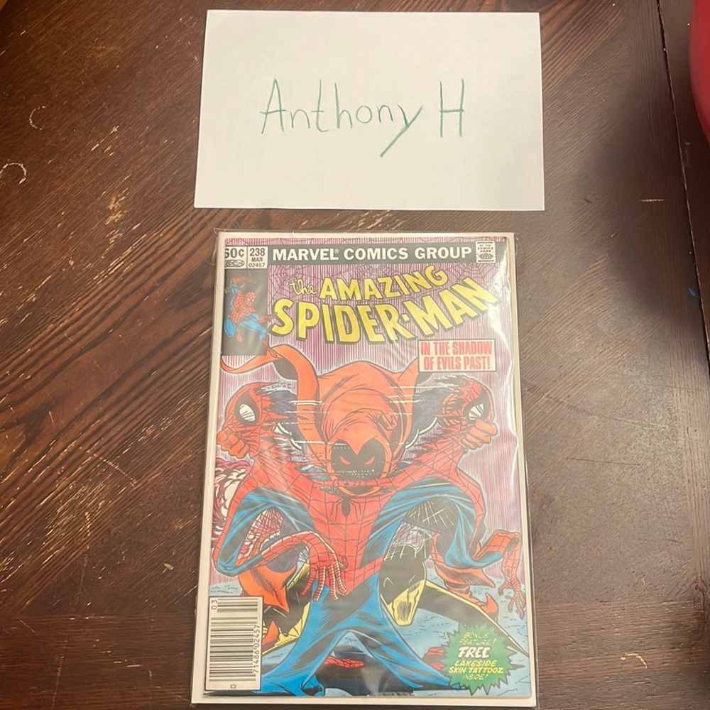 The amazing spider man issue #238 rare comic book